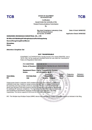 TCB Certificates